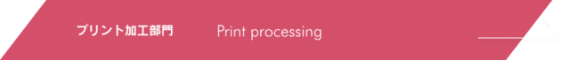 プリント加工部門　Print processing